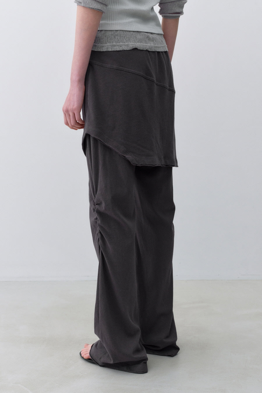 Insilence - Double Layered Cotton Pants (Charcoal) product image 4 | TRAB K-Fashion Australia