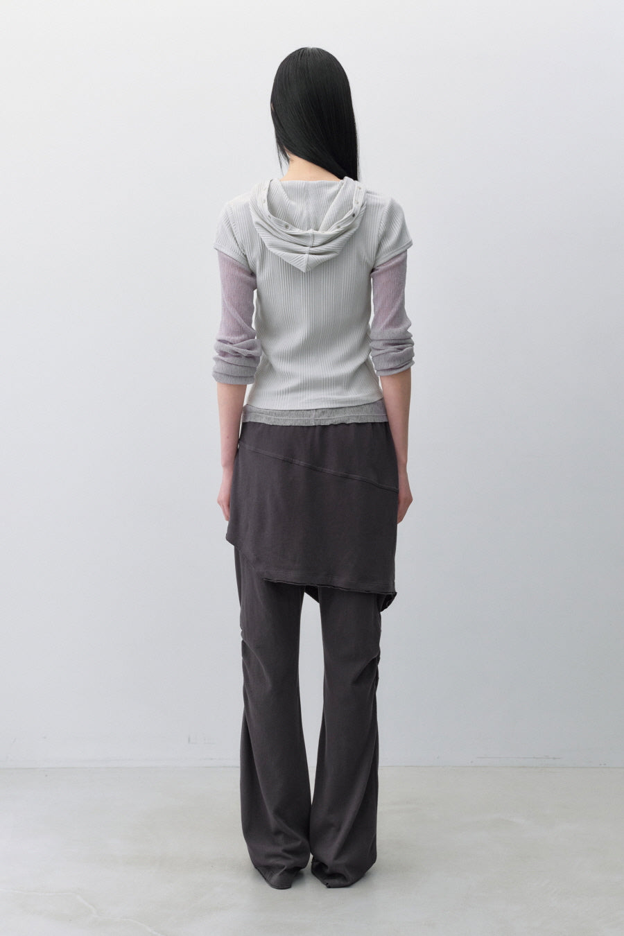 Insilence - Double Layered Cotton Pants (Charcoal) product image 5 | TRAB K-Fashion Australia