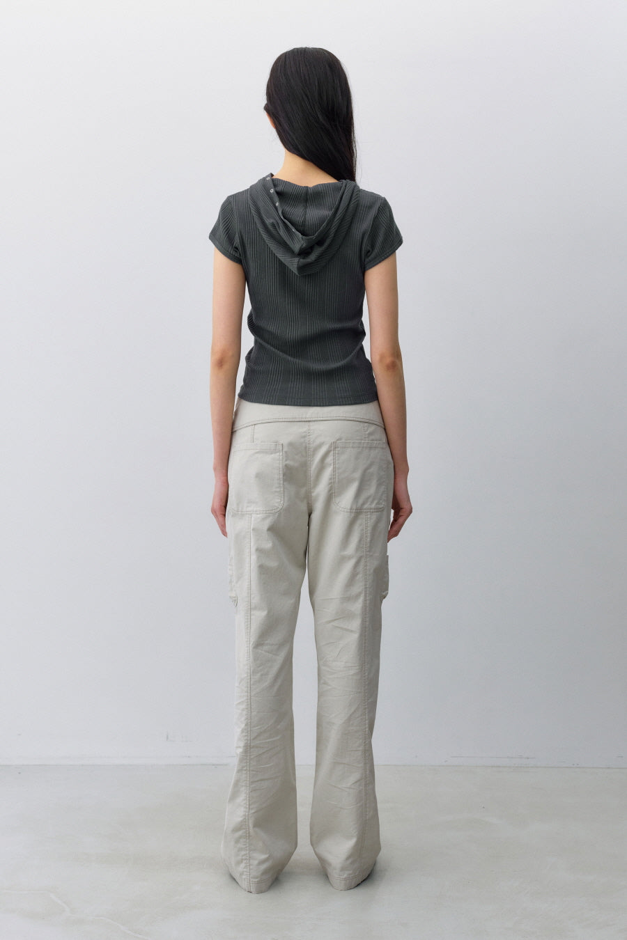 Insilence - Washed Cotton Pocket Pants (Light Beige) product image 4 | TRAB K-Fashion Australia