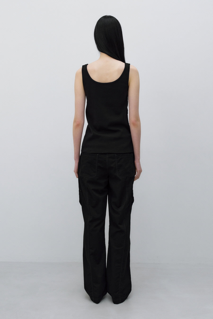 Insilence - Washed Cotton Pocket Pants (Black) product image 6 | TRAB K-Fashion Australia