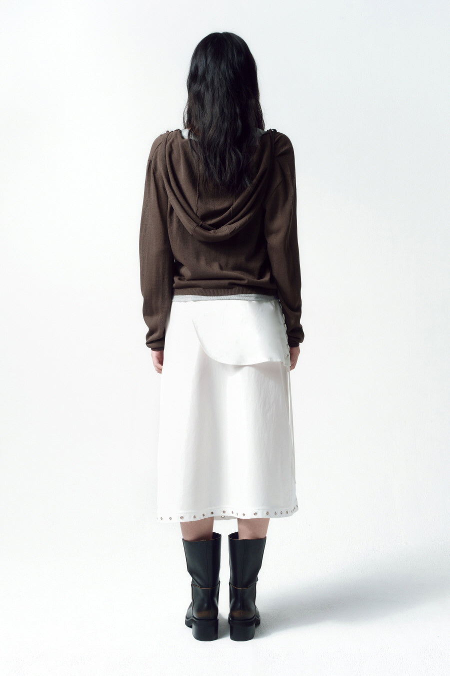 Insilence - Eyelet Layered Skirt (White) product image 5 | TRAB K-Fashion Australia