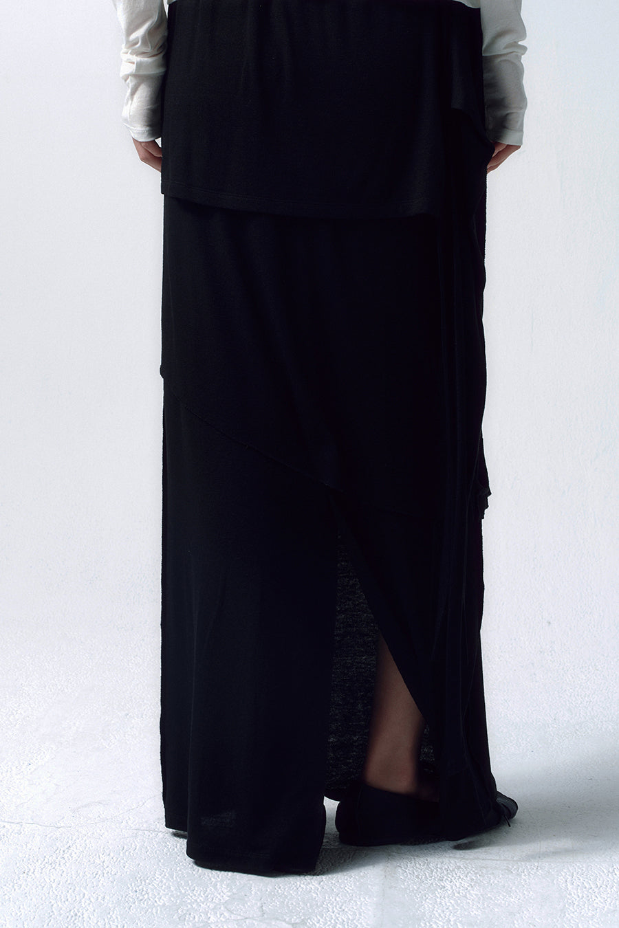 Insilence - 3-Layer Maxi Skirt (Black) product image 5 | TRAB K-Fashion Australia