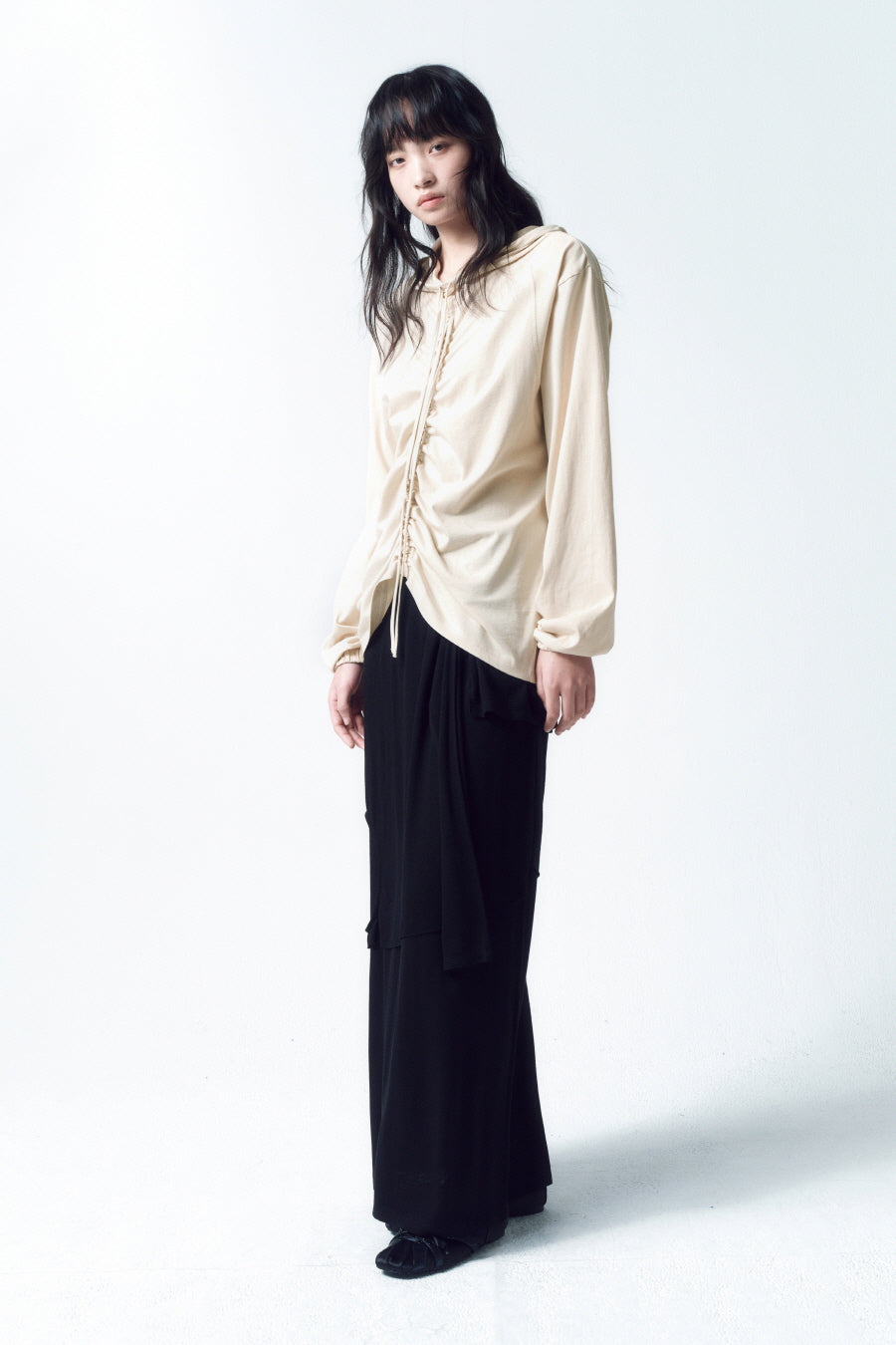Insilence - 3-Layer Maxi Skirt (Black) product image 8 | TRAB K-Fashion Australia