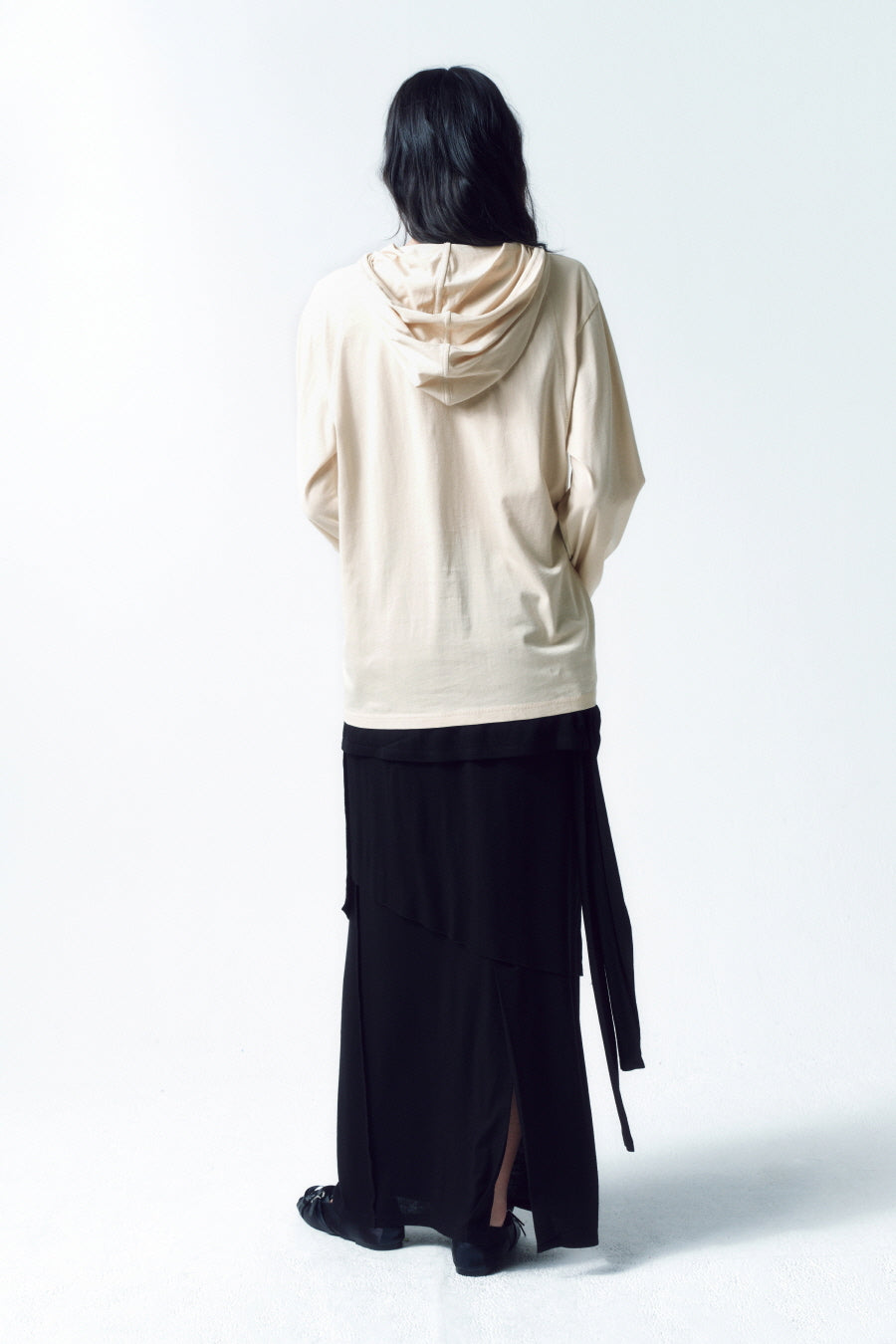 Insilence - String Hoodie Long Sleeve (Beige) product image 5 | TRAB K-Fashion Australia