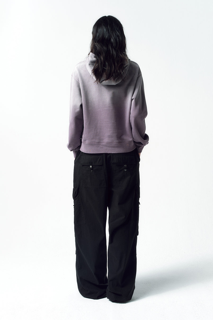 Insilence - Washed Color Soft Hoodie (Purple) product image 4 | TRAB K-Fashion Australia