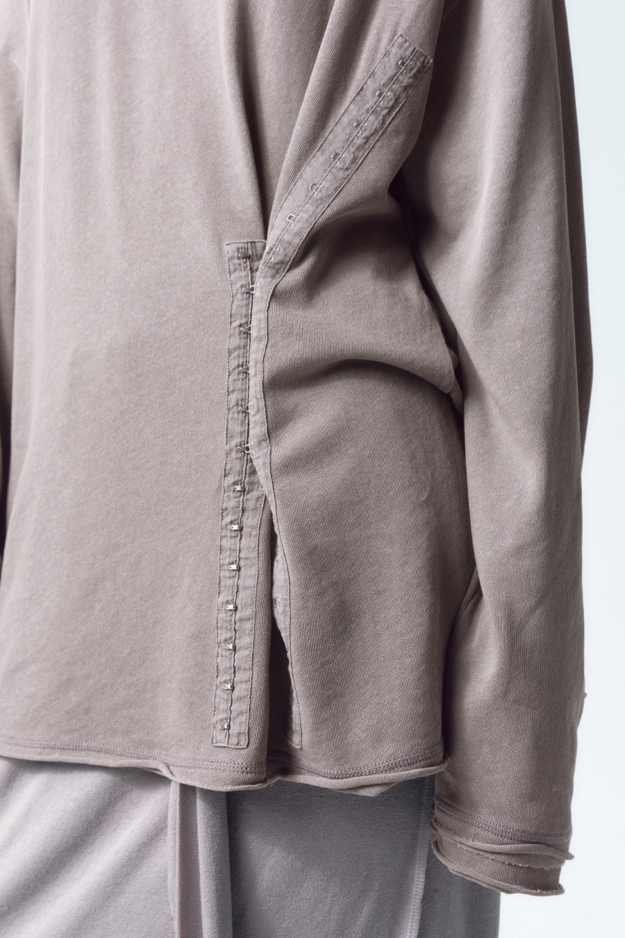 Insilence - Hook Oversized Long Sleeve (Dust Beige) product image 4 | TRAB K-Fashion Australia