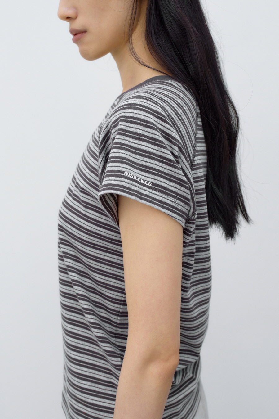 Insilence - Stripe Baby T-Shirt (Grey) product image 5 | TRAB K-Fashion Australia