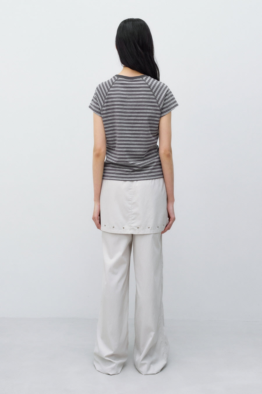 Insilence - Stripe Baby T-Shirt (Grey) product image 6 | TRAB K-Fashion Australia