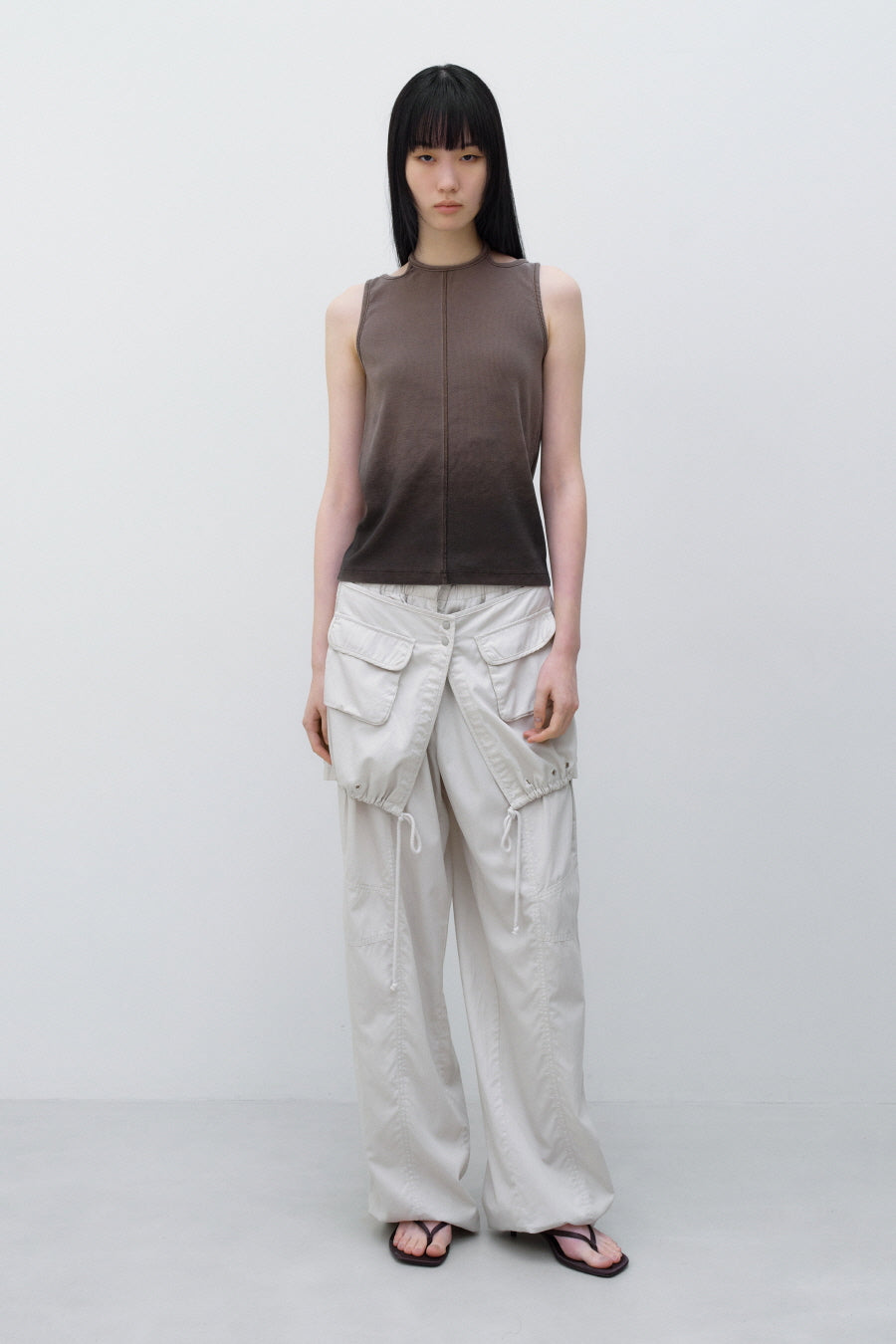 Insilence - Gradation Strap Sleeveless (Brown) product image 2 | TRAB K-Fashion Australia