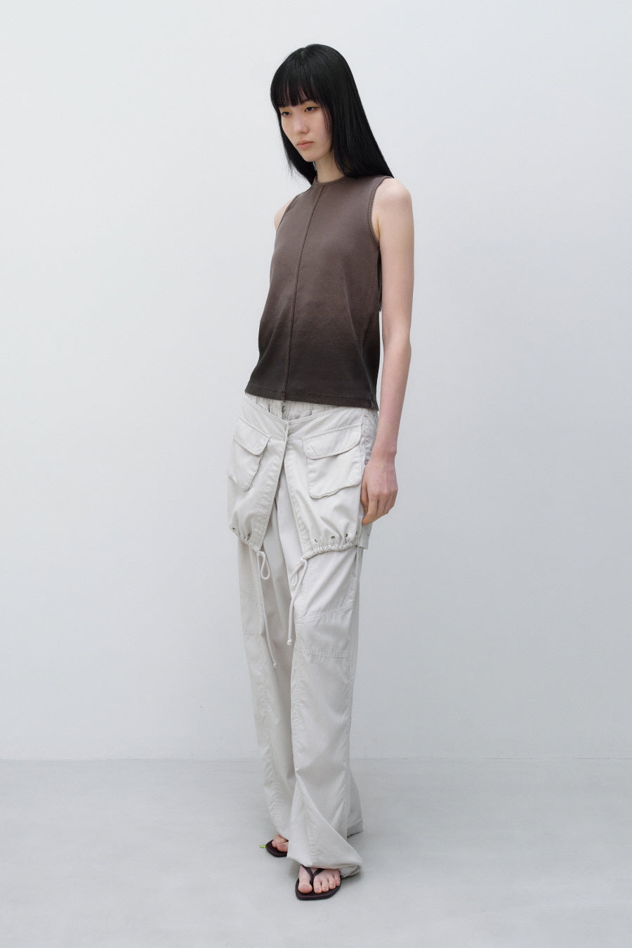 Insilence - Gradation Strap Sleeveless (Brown) product image 3 | TRAB K-Fashion Australia