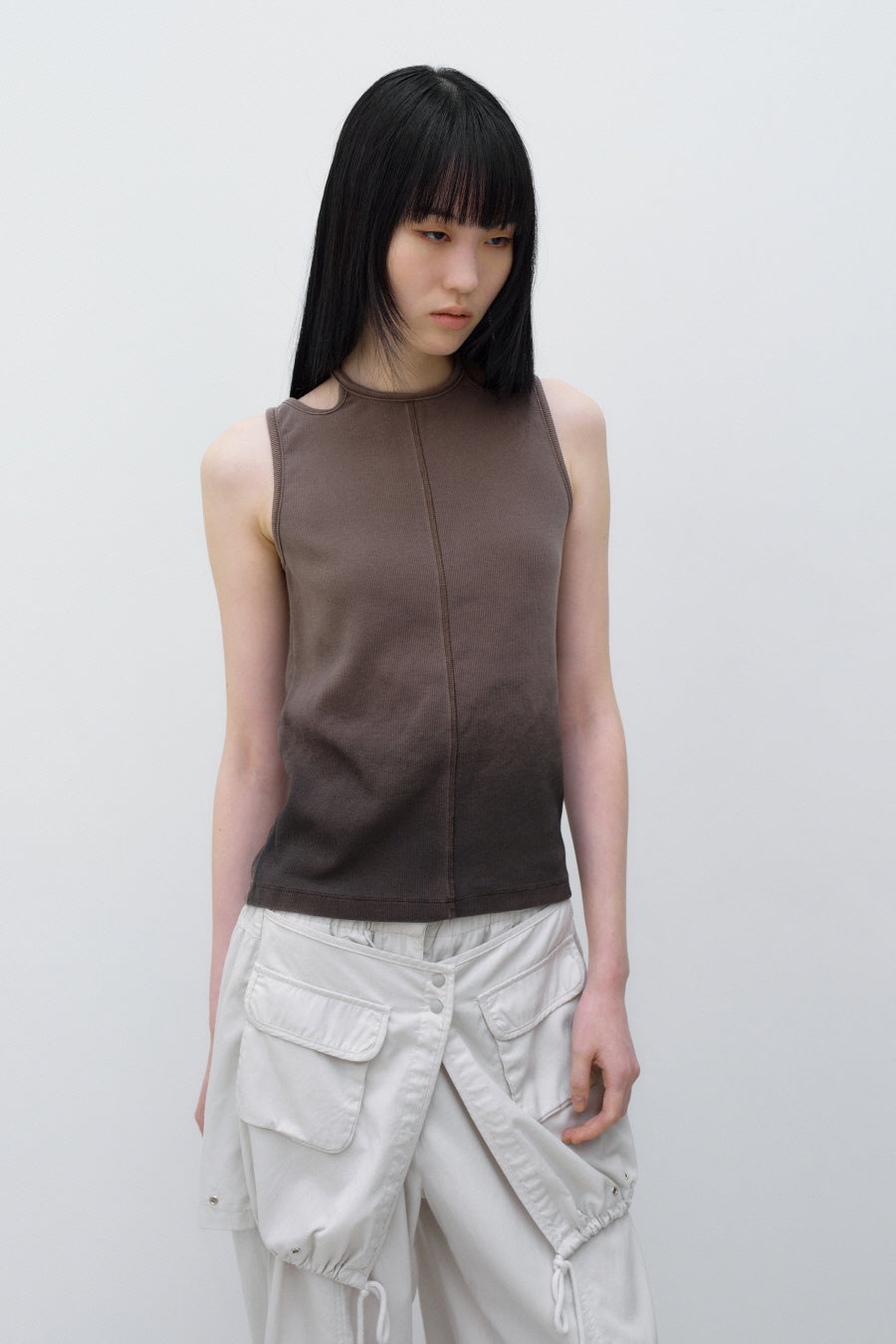Insilence - Gradation Strap Sleeveless (Brown) product image 5 | TRAB K-Fashion Australia