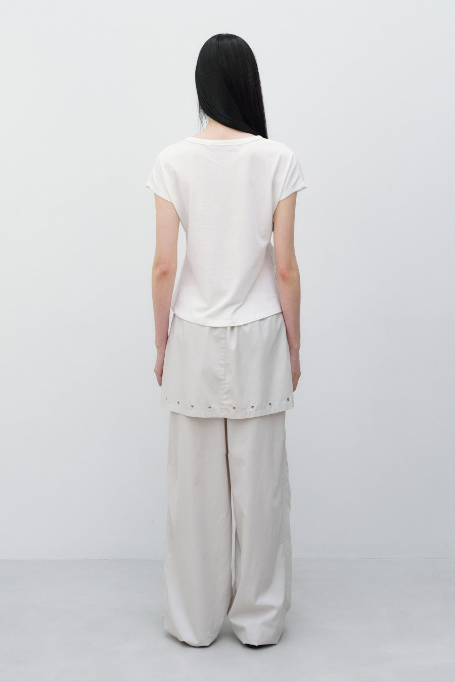 Insilence - Frill Strap Pigment Top (White) product image 6 | TRAB K-Fashion Australia
