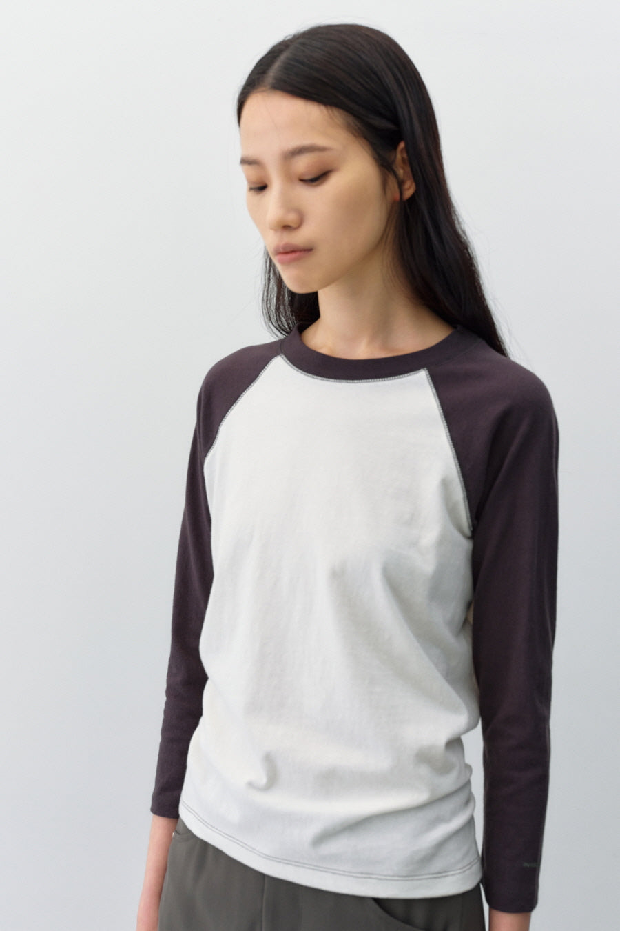 Insilence - Twisted Raglan T-shirt (Vintage Ivory) product image 4 | TRAB K-Fashion Australia
