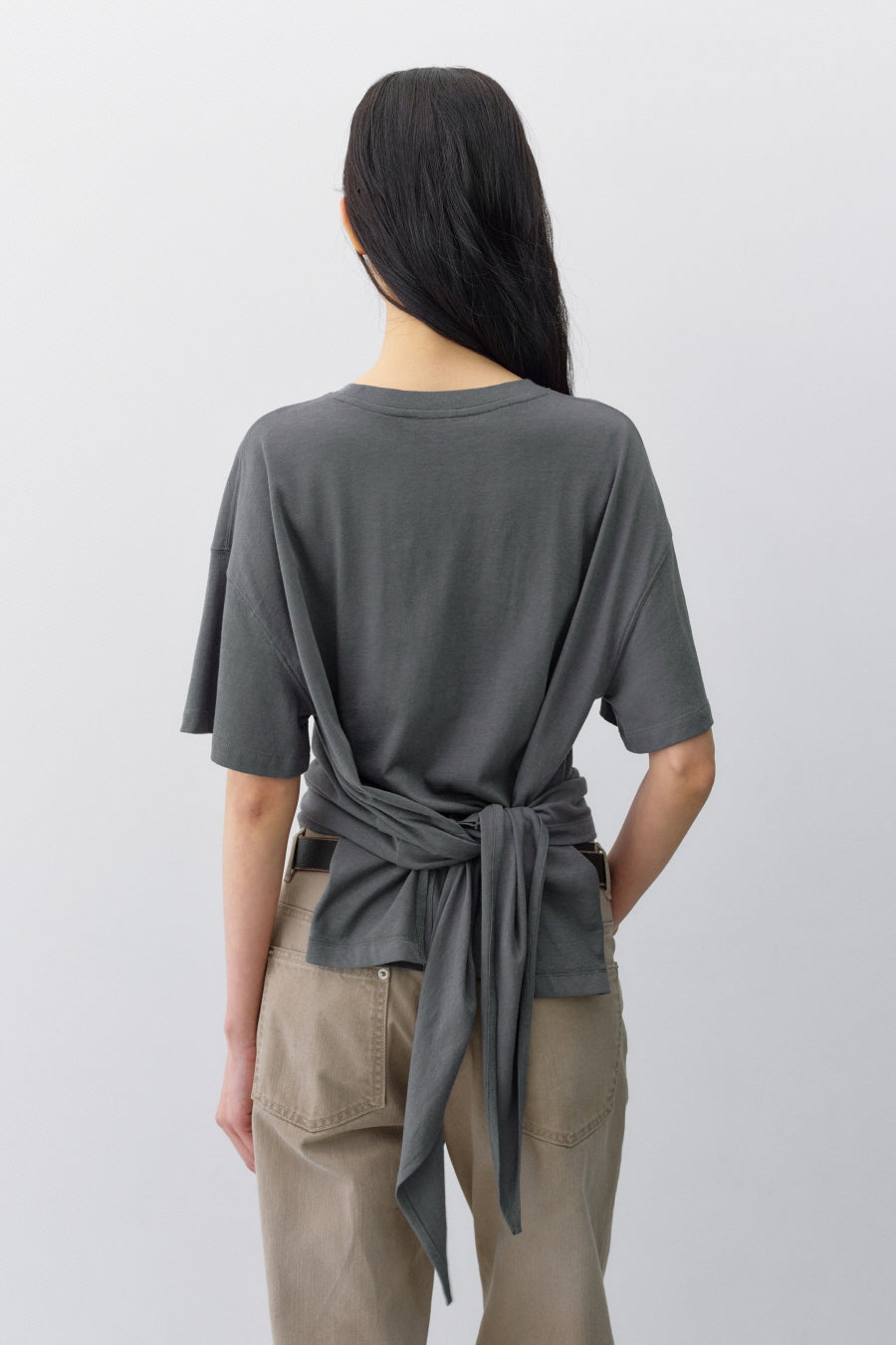 Insilence - Knotted Graphic T-shirt (Charcoal) product image 5 | TRAB K-Fashion Australia