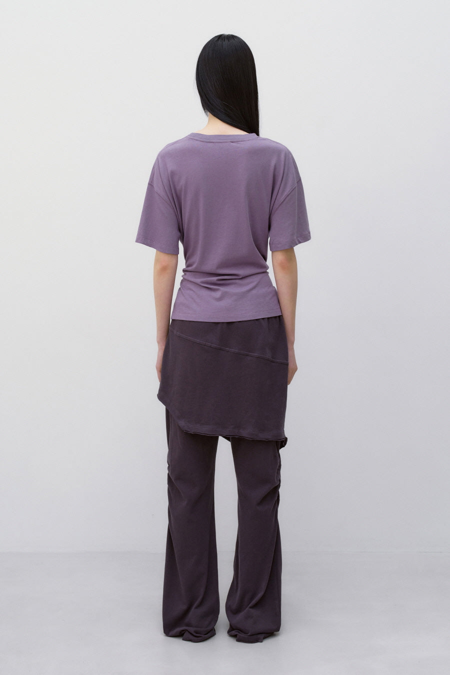 Insilence - Knotted Graphic T-Shirt (Dusty Purple) product image 5 | TRAB K-Fashion Australia
