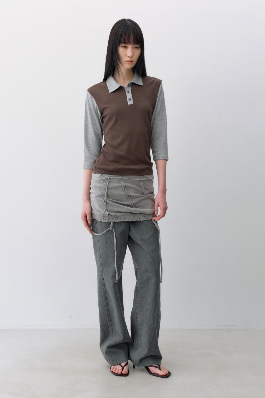 Insilence - Cotton Dyed Cut-off Sleeveless (Ash Grey) product image 7 | TRAB K-Fashion Australia