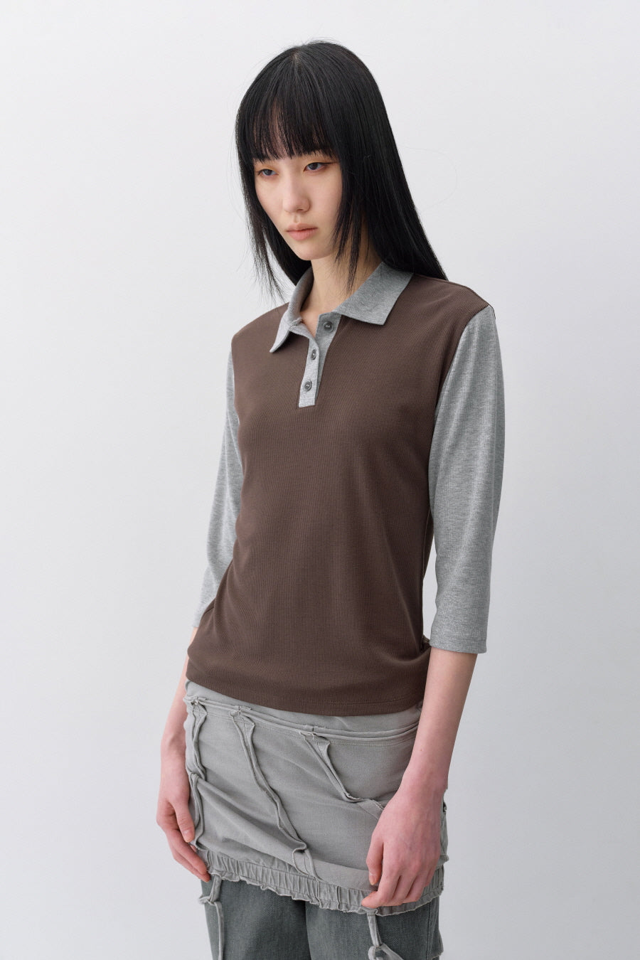 Insilence - Cotton Dyed Cut-off Sleeveless (Ash Grey) product image 8 | TRAB K-Fashion Australia