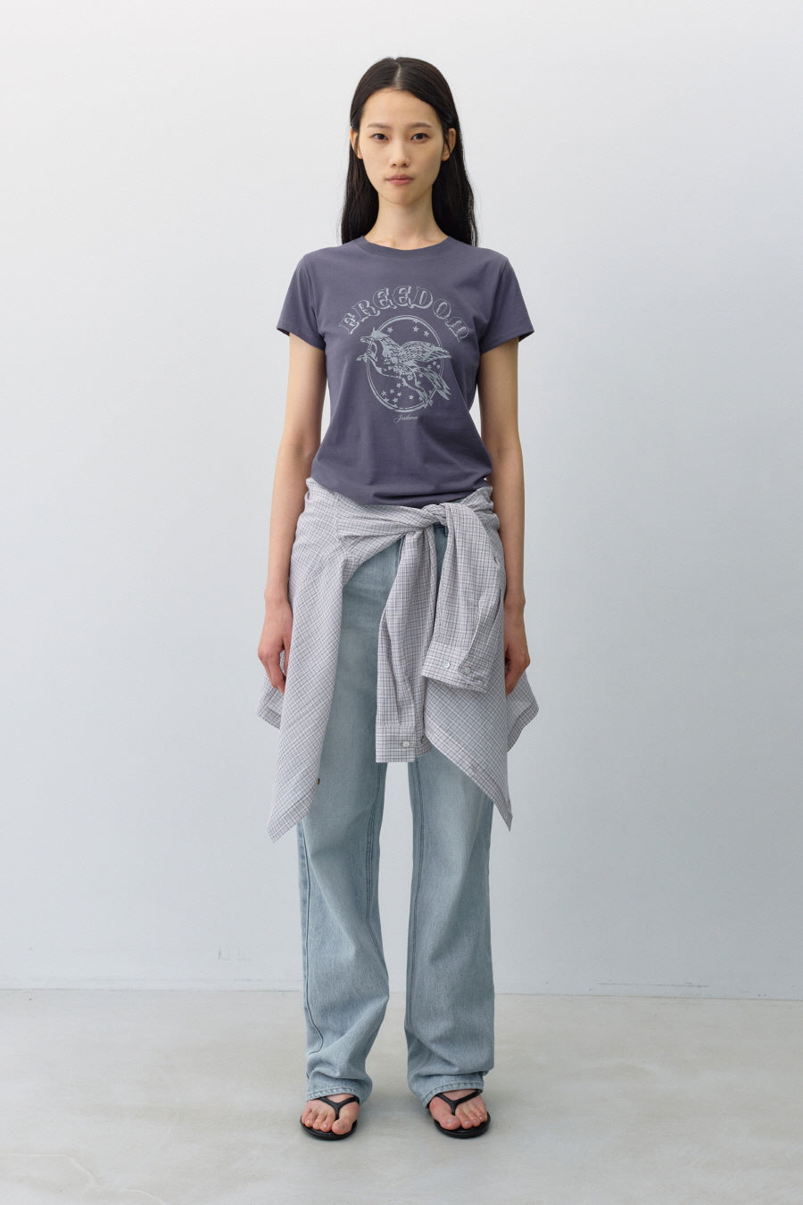 Insilence - Freedom Graphic T-shirt (Navy) product image 4 | TRAB K-Fashion Australia