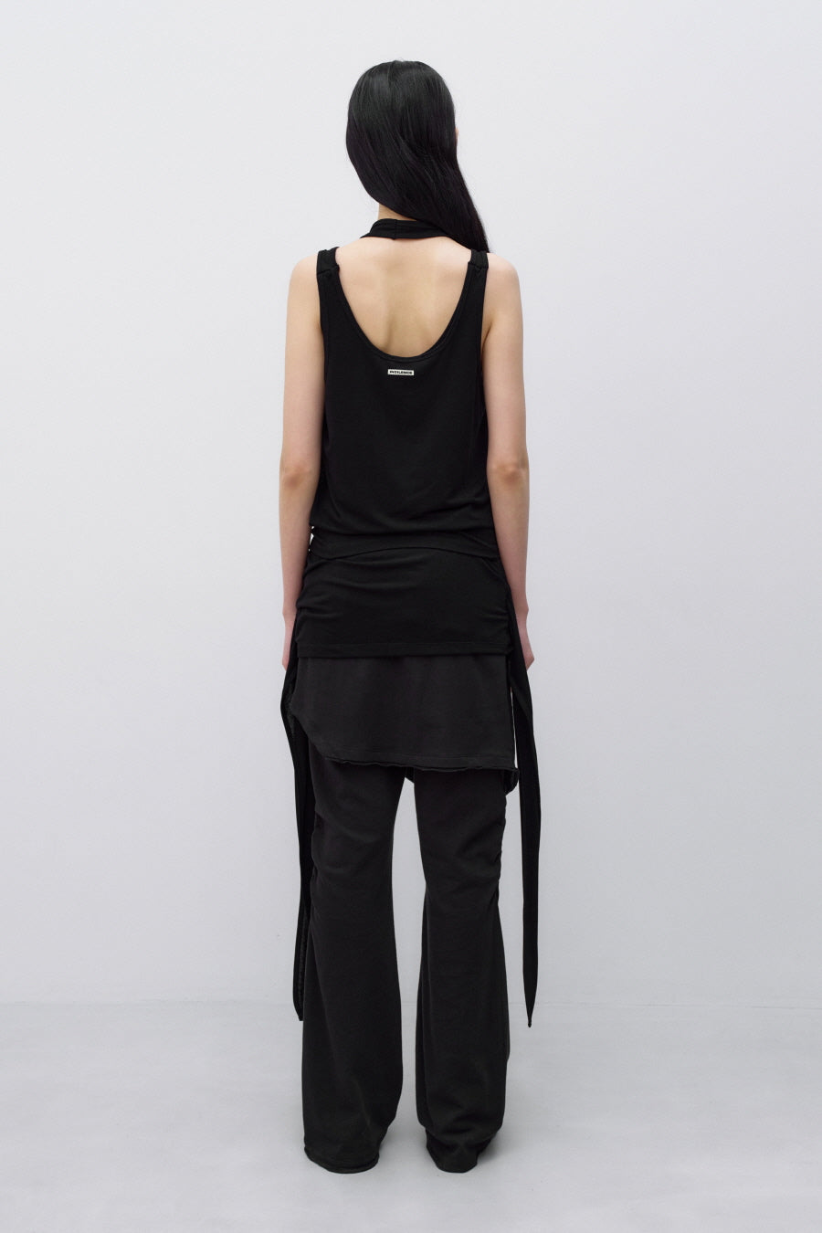 Insilence - Layered Strap Sleeveless (Black) product image 5 | TRAB K-Fashion Australia