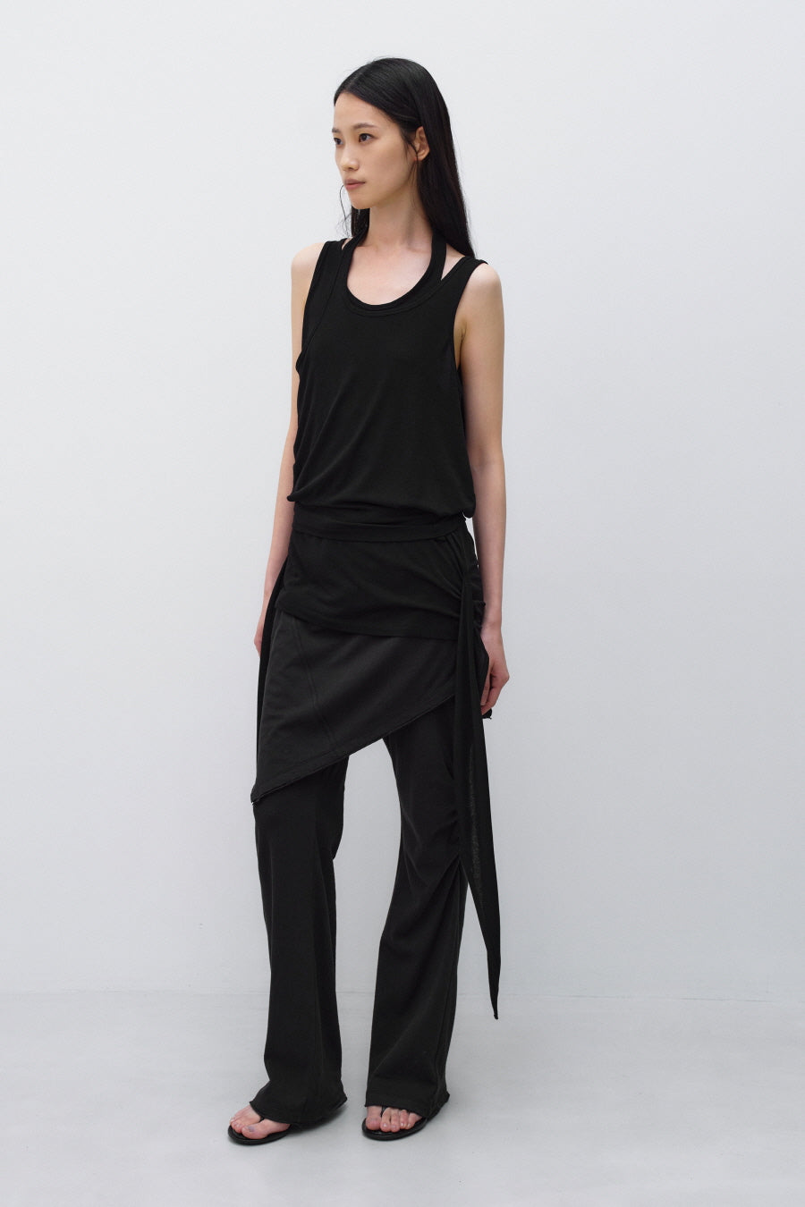 Insilence - Layered Strap Sleeveless (Black) product image 6 | TRAB K-Fashion Australia