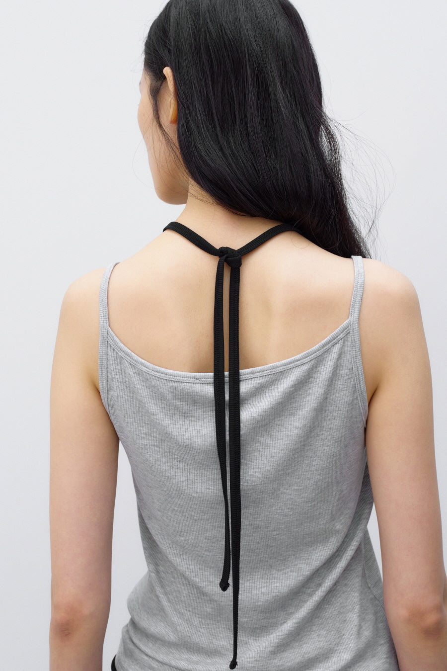 Insilence - Layered Henley Neck Sleeveless (Melange Grey) product image 4 | TRAB K-Fashion Australia