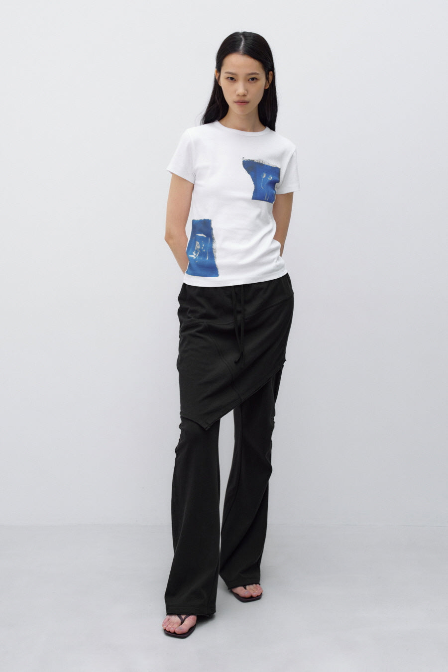 Insilence - Cyanotype Baby T-shirt (White) product image 1 | TRAB K-Fashion Australia