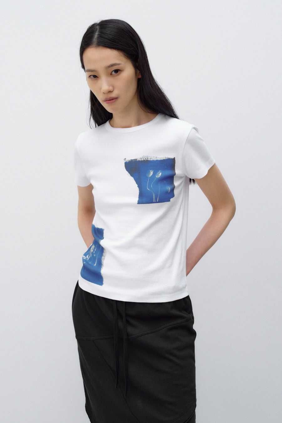Insilence - Cyanotype Baby T-shirt (White) product image 3 | TRAB K-Fashion Australia