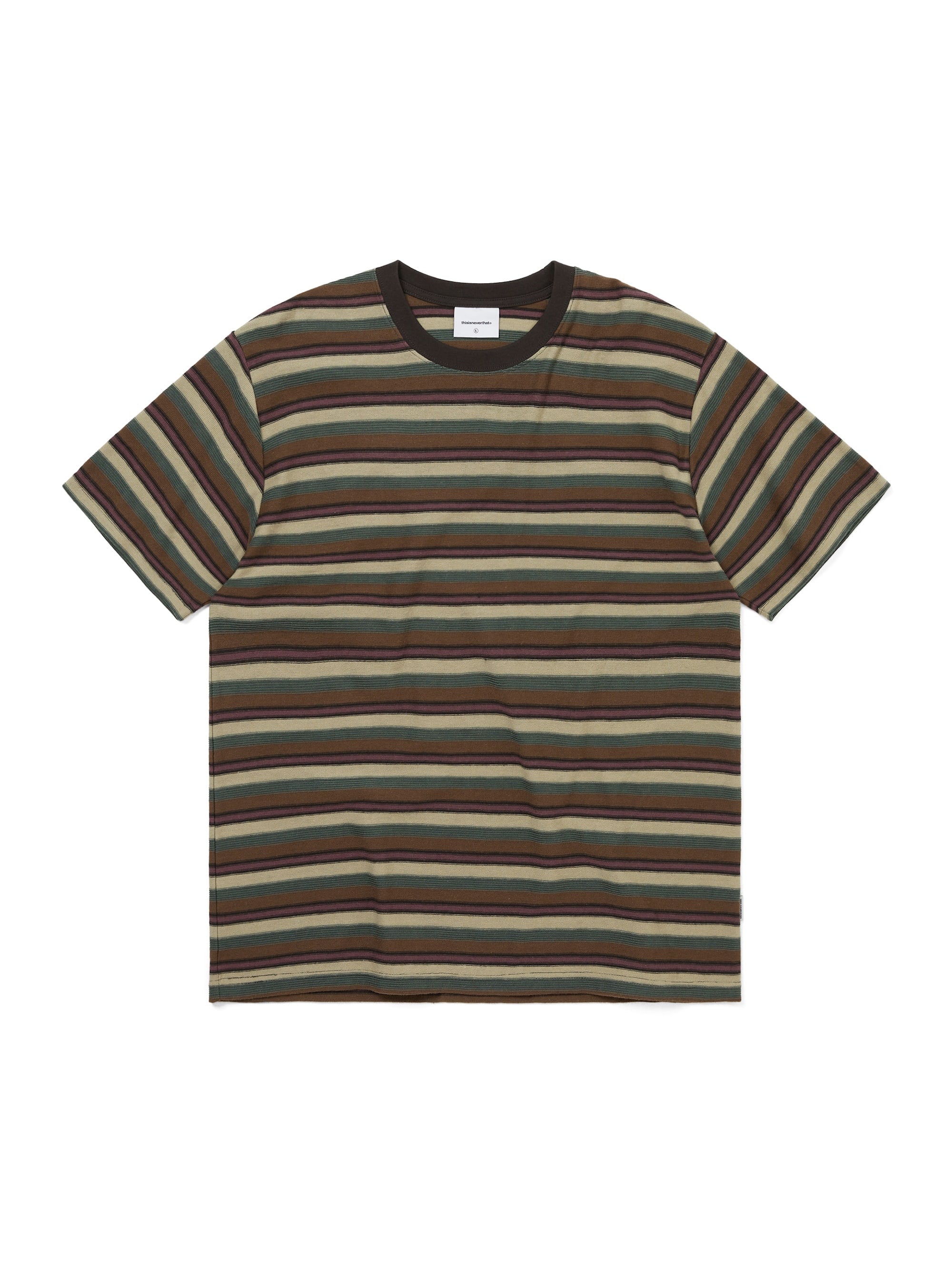thisisneverthat - Inside Out Striped Tee (Dusty Pink) product image 1 | TRAB K-Fashion Australia