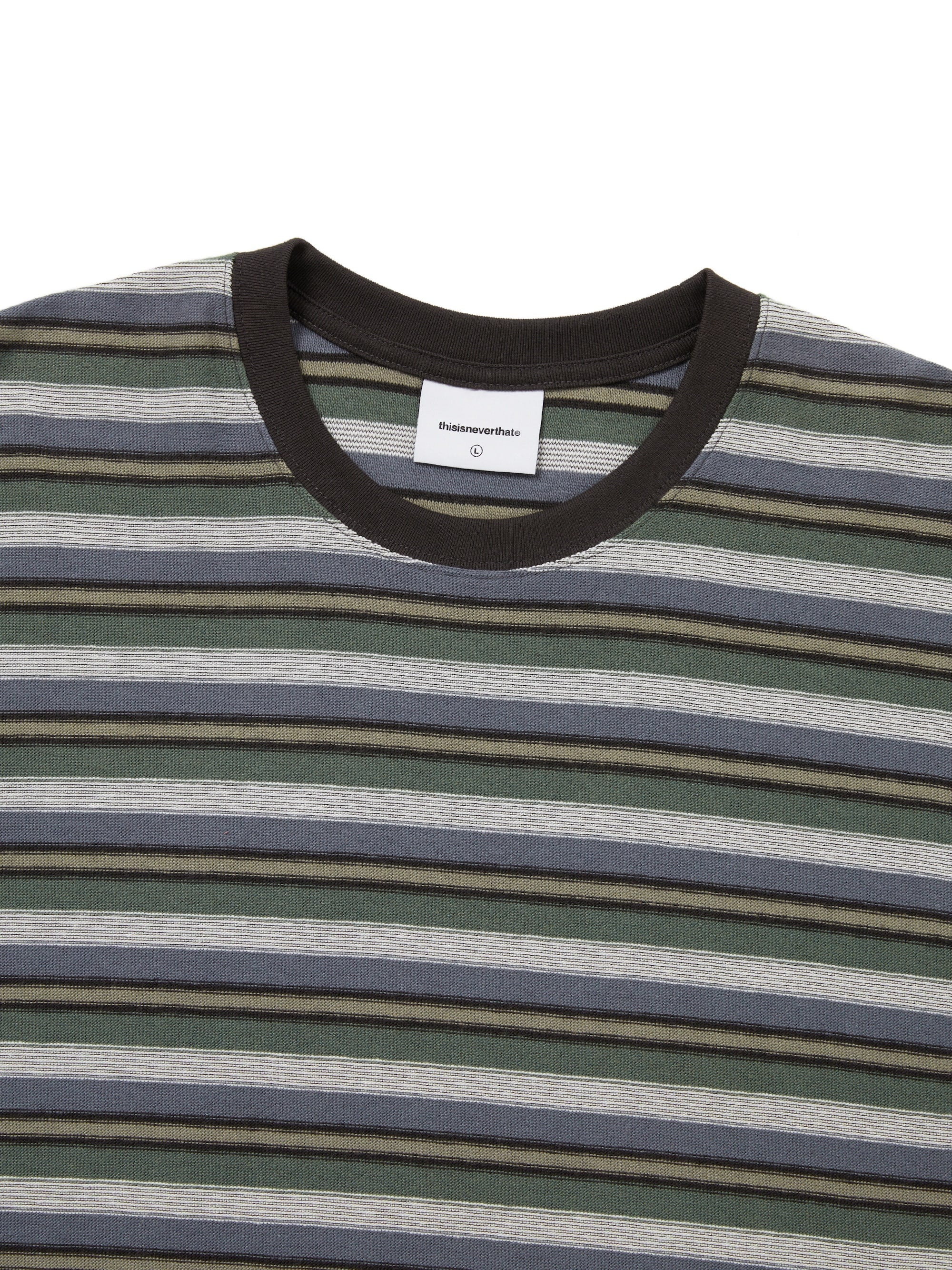 thisisneverthat - Inside Out Striped Tee (Dusty Ivory) product image 2 | TRAB K-Fashion Australia