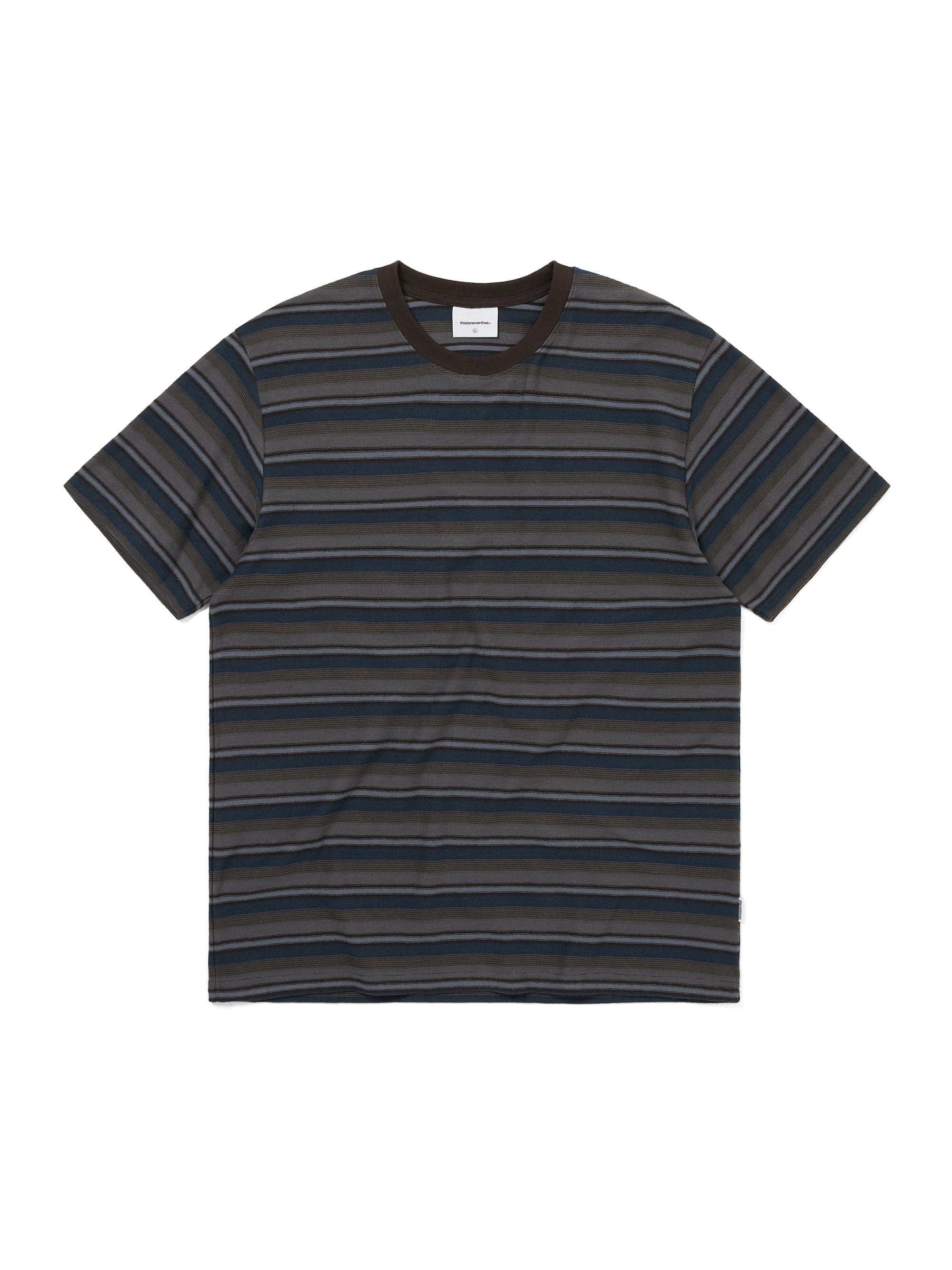 thisisneverthat - Inside Out Striped Tee (Dusty Navy) product image 1 | TRAB K-Fashion Australia