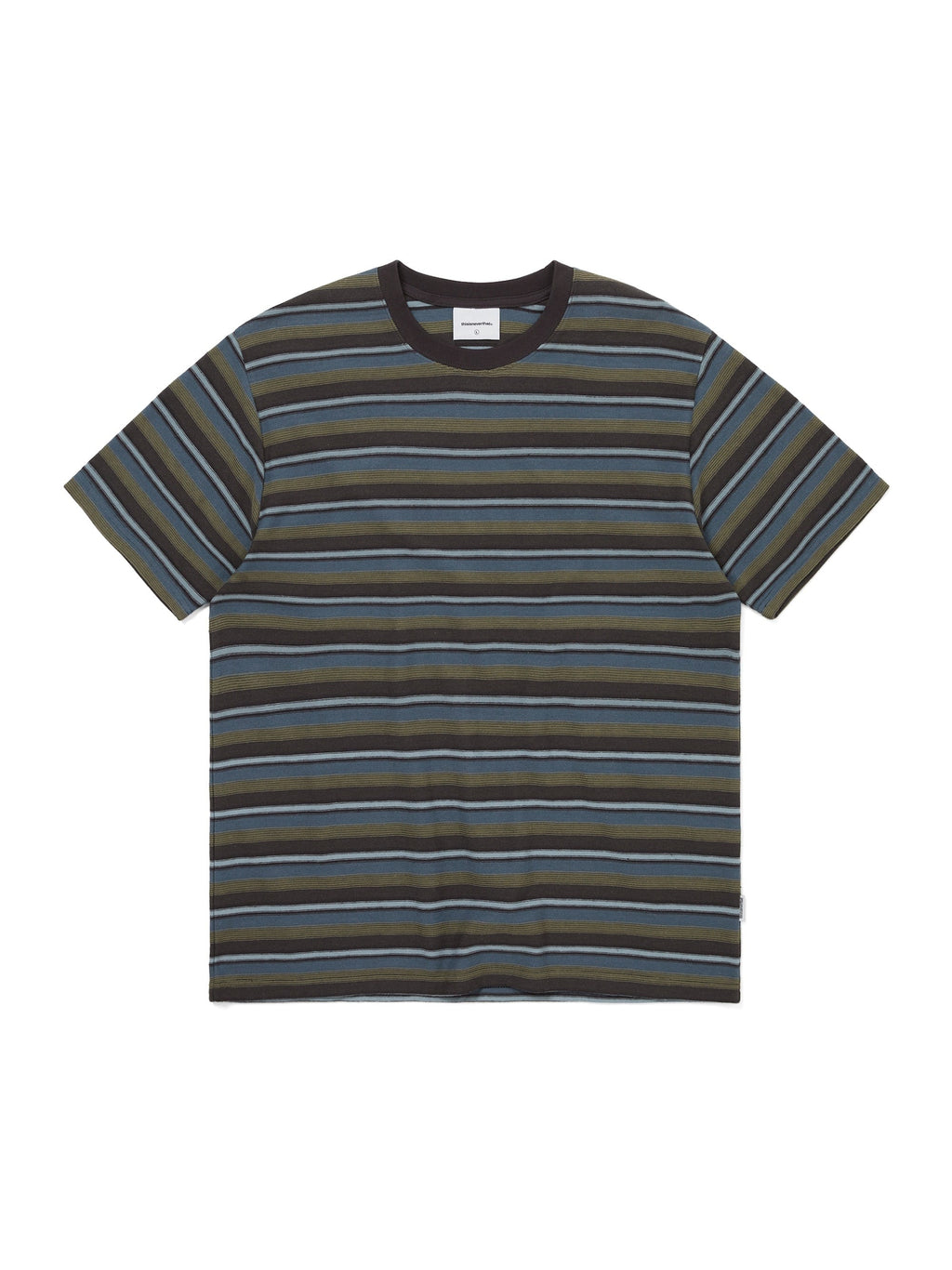 thisisneverthat - Inside Out Striped Tee (Dusty Olive) product image 1 | TRAB K-Fashion Australia