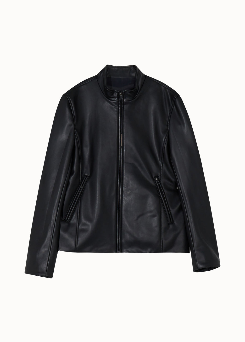 Hyein Seo - Faux Leather Jacket (Black) product image 4 | TRAB K-Fashion Australia