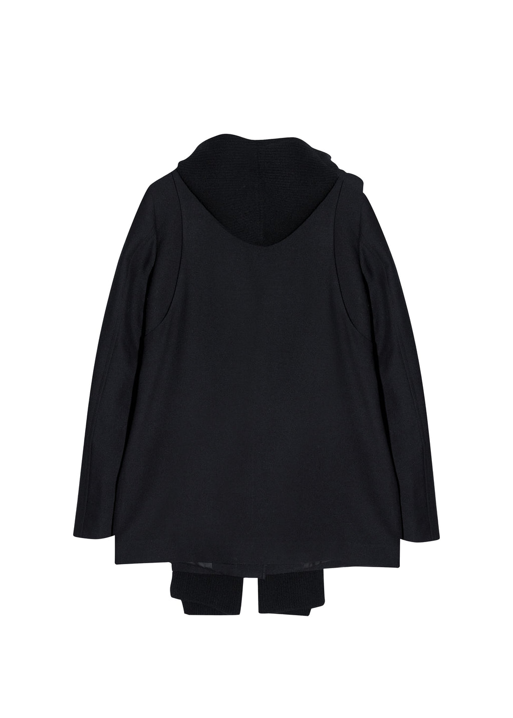 Hyein Seo - Silver Button Jacket w/ Hood Muffler (Black) product image 7 | TRAB K-Fashion Australia