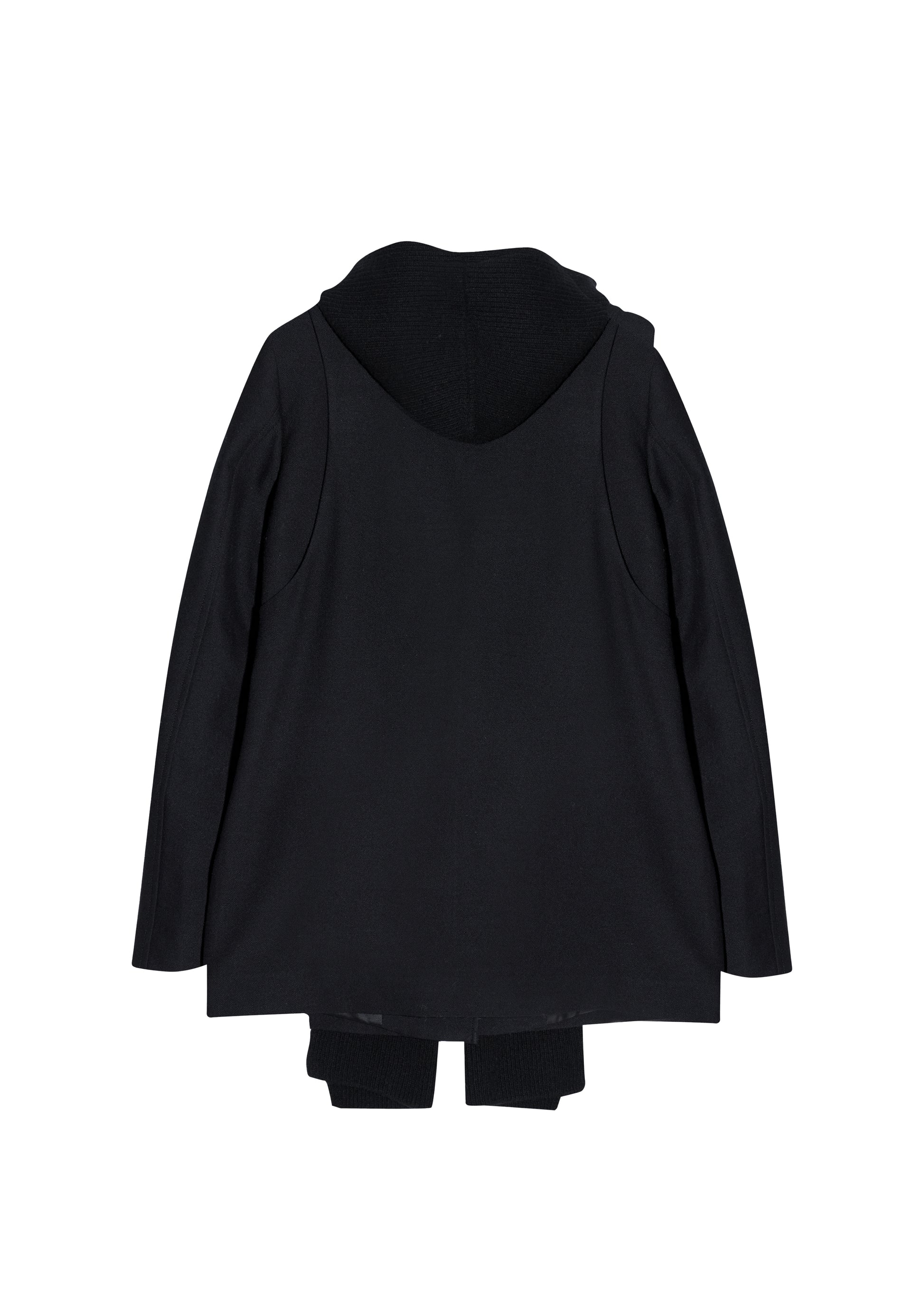 Hyein Seo - Silver Button Jacket w/ Hood Muffler (Black) product image 7 | TRAB K-Fashion Australia