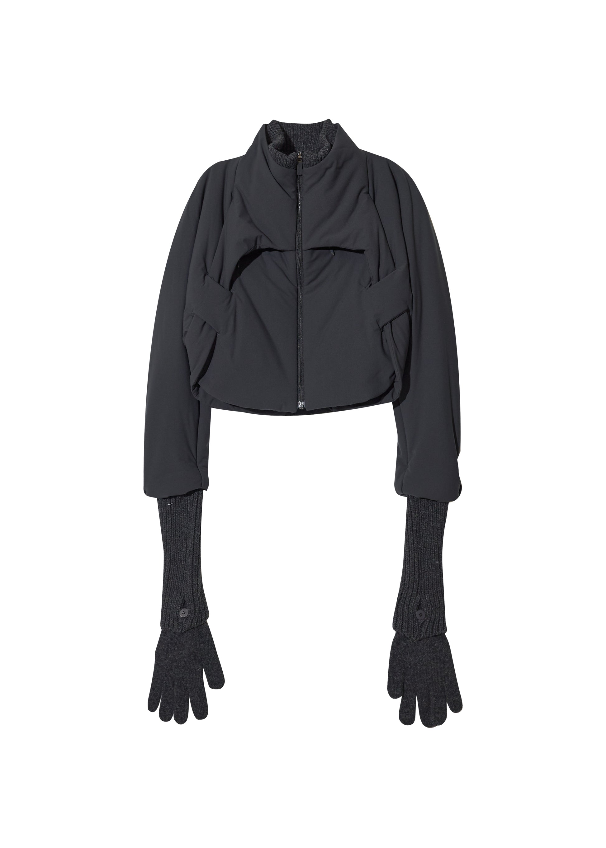 Hyein Seo - Padded Harness Jacket w/ Gloves (Charcoal) product image 5 | TRAB K-Fashion Australia