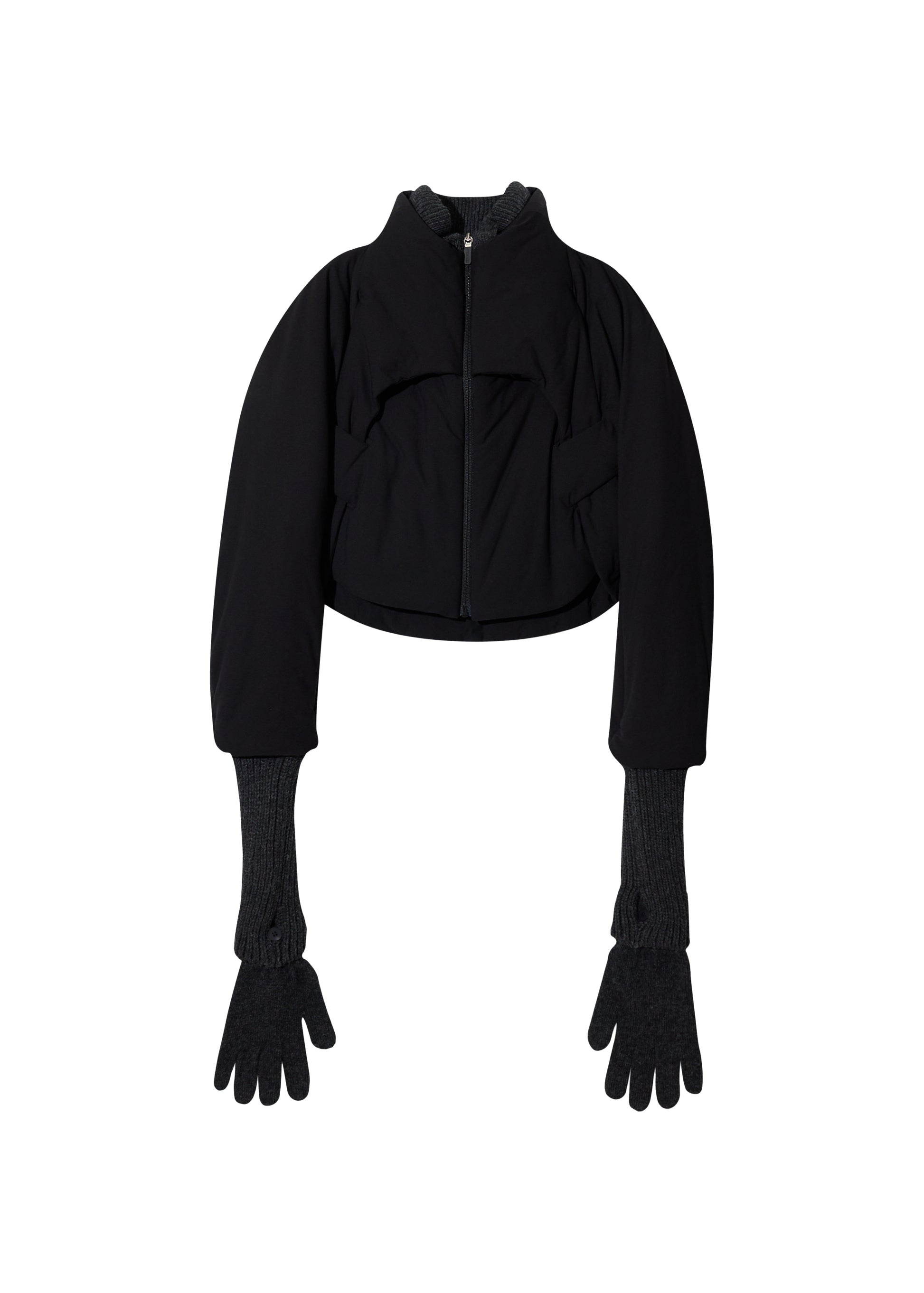 Hyein Seo - Padded Harness Jacket w/ Gloves (Black) product image 4 | TRAB K-Fashion Australia