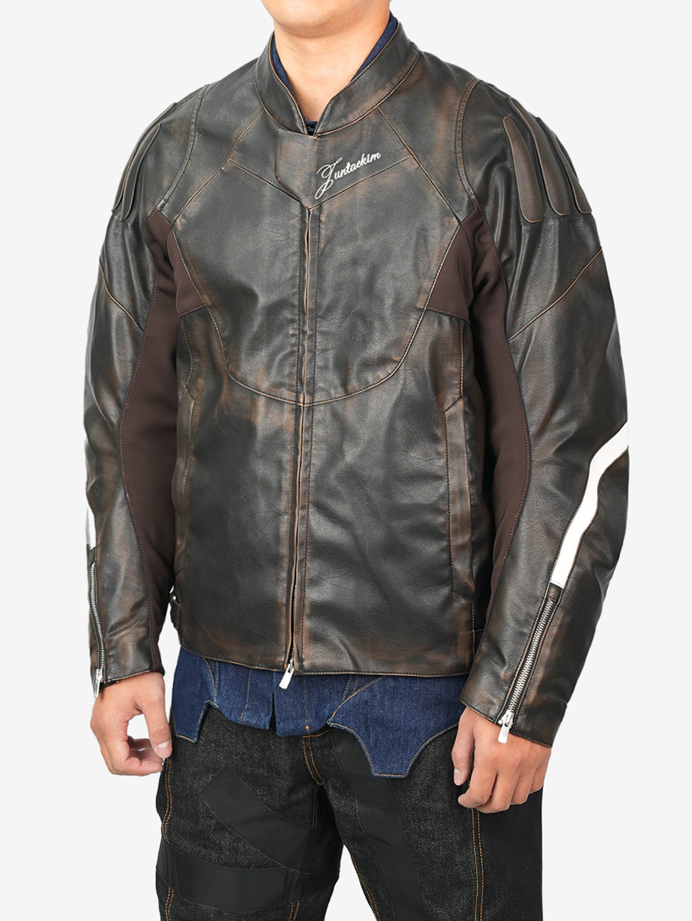 Juntae Kim - Embossed Motorcycle Jacket (OC2) product image 4 | TRAB K-Fashion Australia