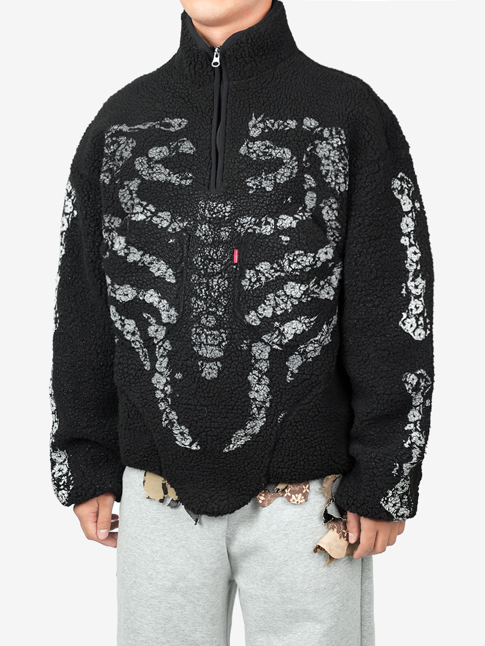 Juntae Kim - Flower & Bone Fleece Pullover product image 4 | TRAB K-Fashion Australia