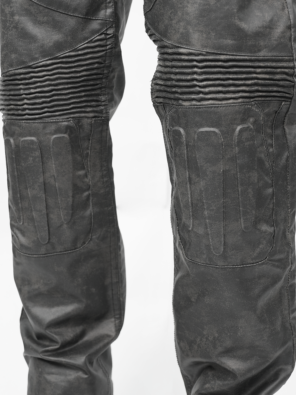 Juntae Kim - Embossed Leather Biker Pants (OC1) product image 7 | TRAB K-Fashion Australia