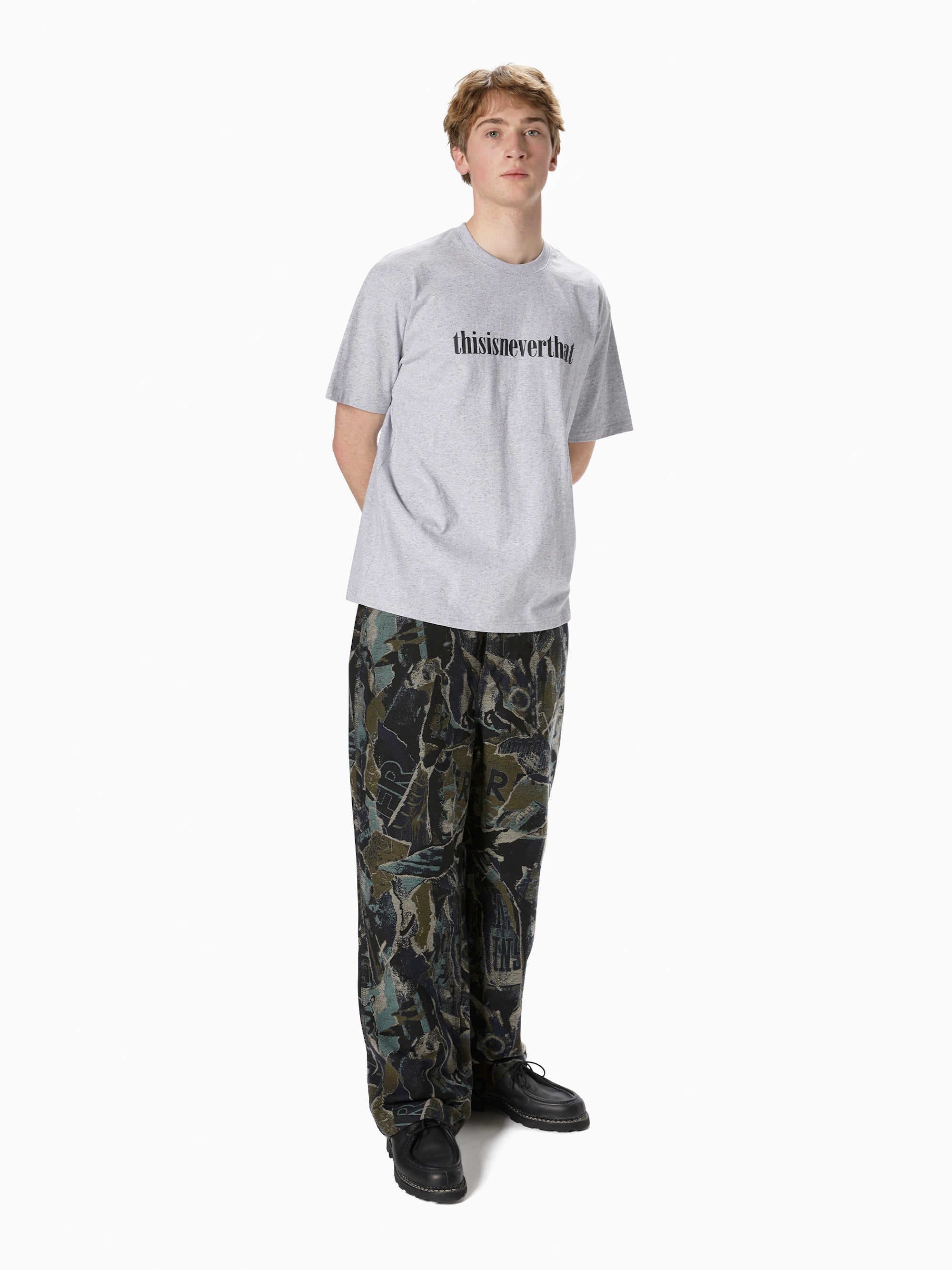 thisisneverthat - Jacquard Loose Pant (Black) product image 4 | TRAB K-Fashion Australia