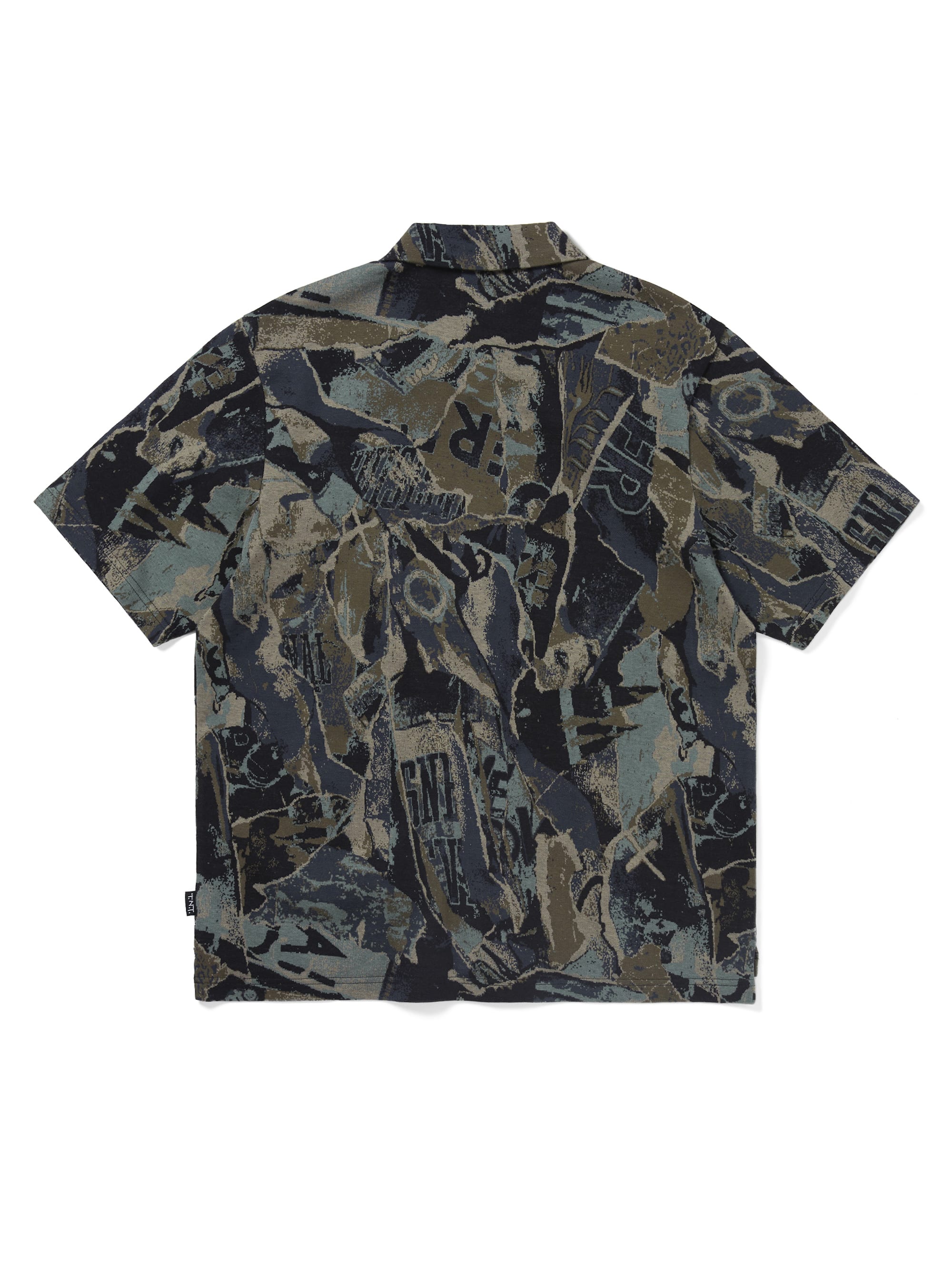 thisisneverthat - Jacquard Pattern Button Up Top (Black) product image 3 | TRAB K-Fashion Australia