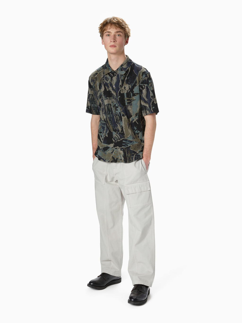 thisisneverthat - Jacquard Pattern Button Up Top (Black) product image 4 | TRAB K-Fashion Australia