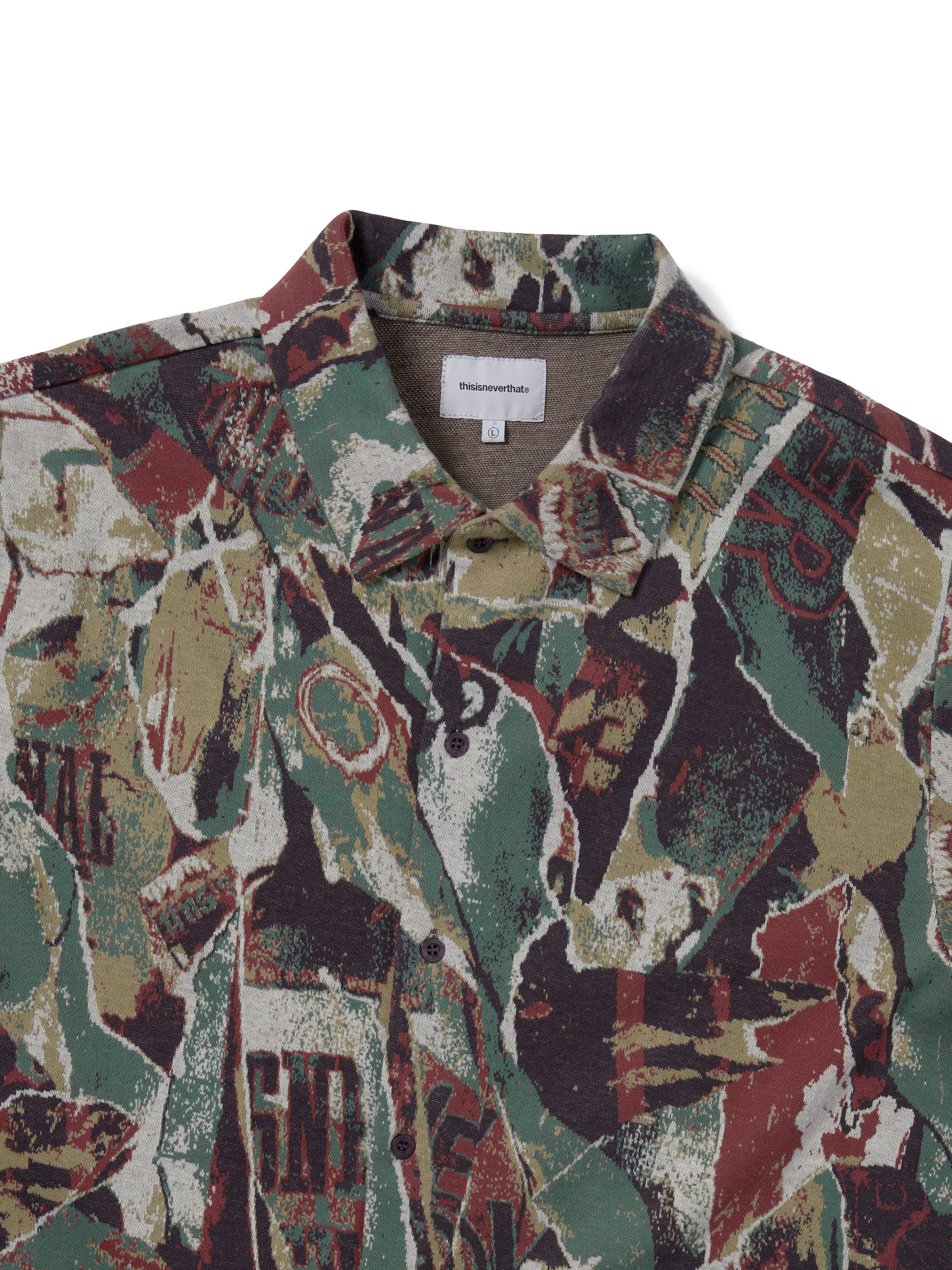 thisisneverthat - Jacquard Pattern Button Up Top (Multi) product image 2 | TRAB K-Fashion Australia
