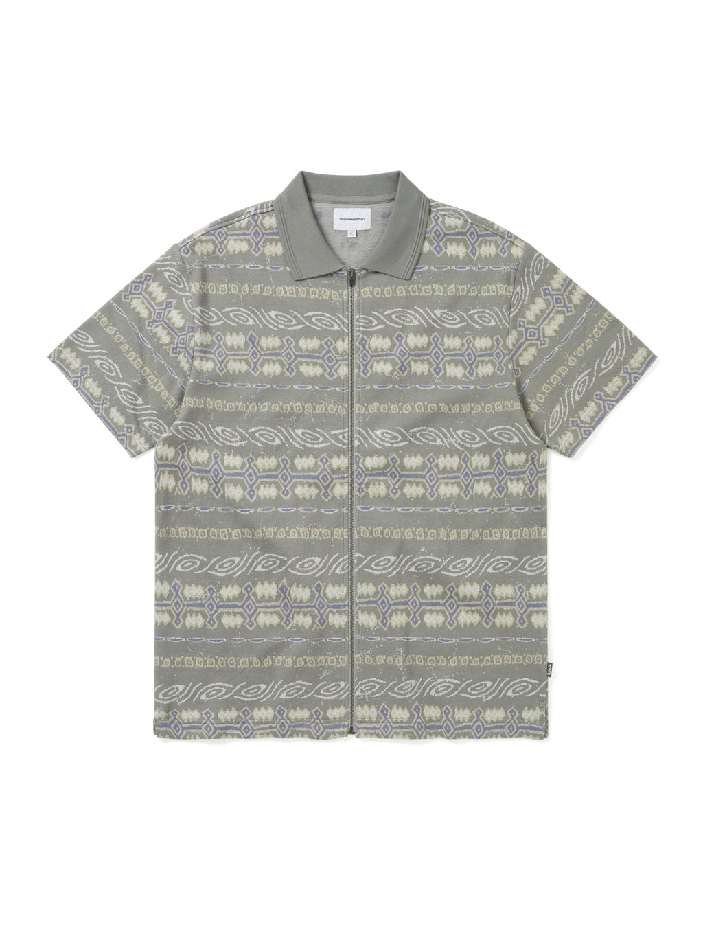 thisisneverthat - Jungle Jacquard Zip Up Top (Grey) product image 1 | TRAB K-Fashion Australia