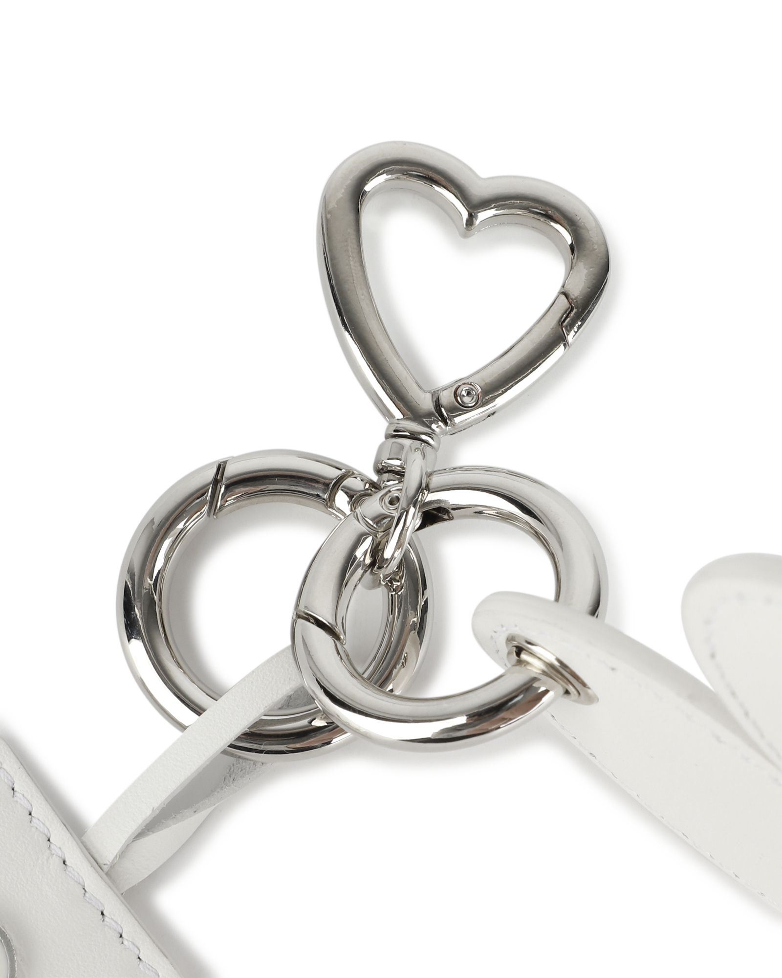 Kimhe Kim - Heart Key Ring (White) product image 3 | TRAB K-Fashion Australia