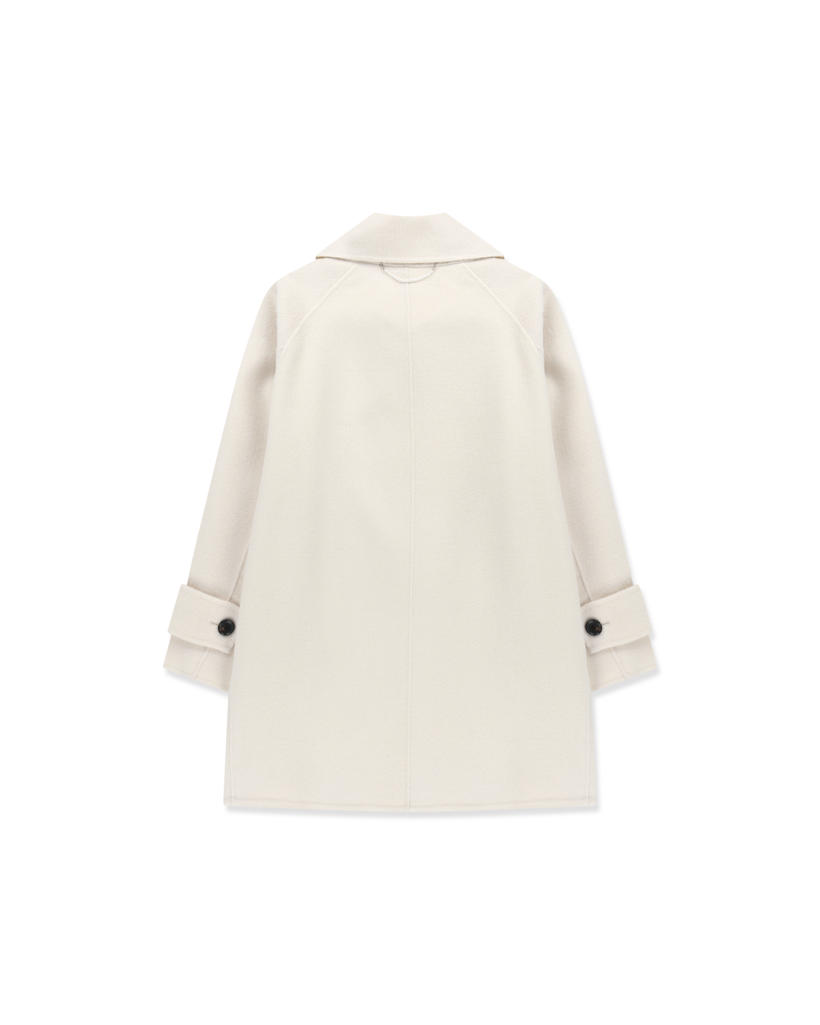 Kimhe Kim - Scarf Detail Half Coat (Ivory) product image 10 | TRAB K-Fashion Australia