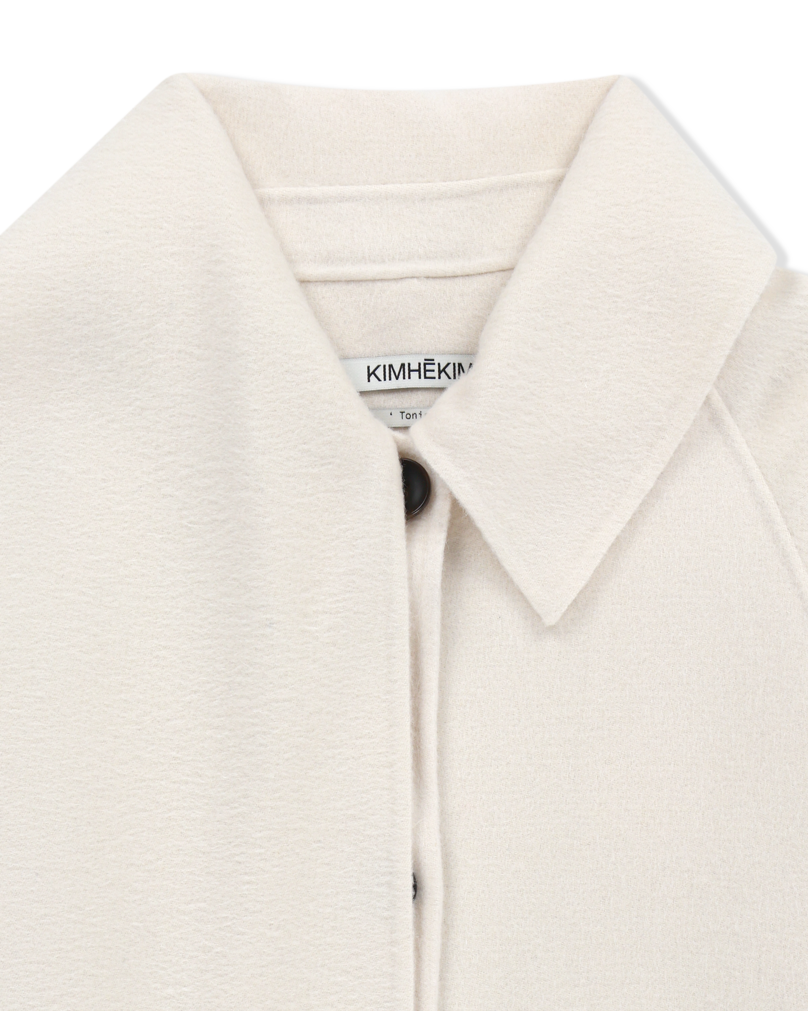 Kimhe Kim - Scarf Detail Half Coat (Ivory) product image 11 | TRAB K-Fashion Australia