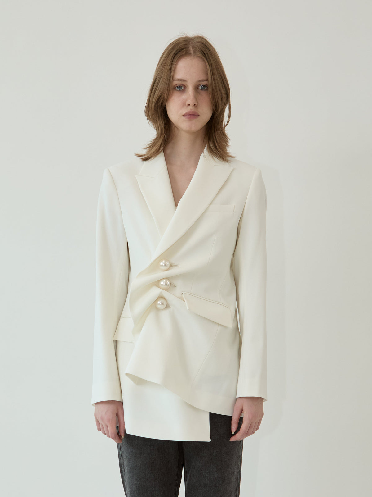 Kimhe Kim - Venus Jacket (White) product image 1 | TRAB K-Fashion Australia