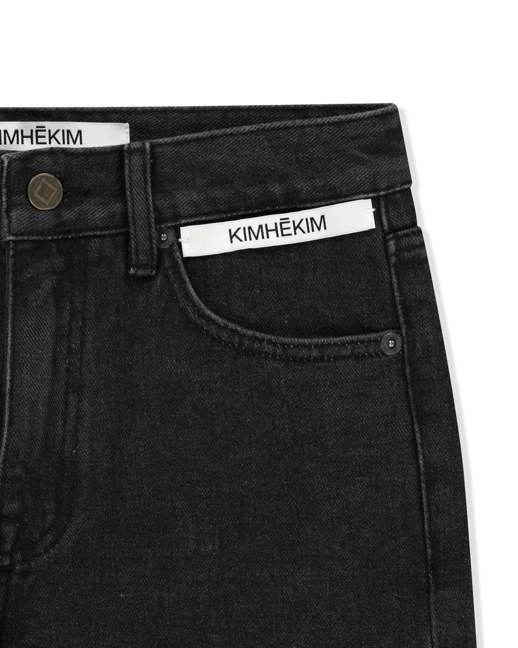 Kimhe Kim - Back Pocket Heart Patch Flare Jeans (Black) product image 7 | TRAB K-Fashion Australia