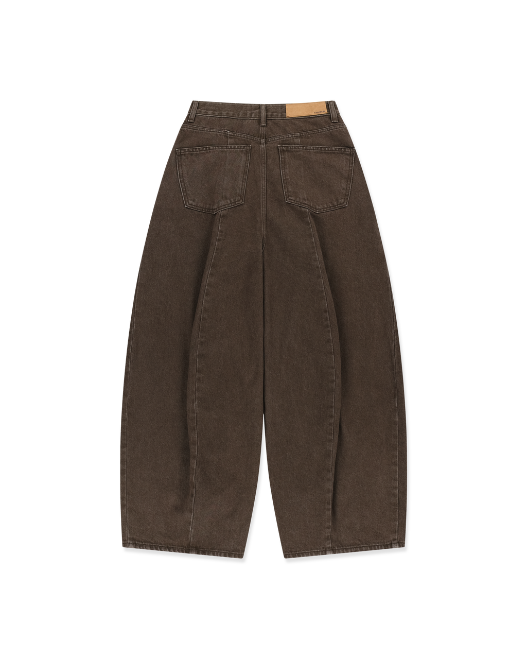 Kimhe Kim - Balloon Denim Pants (Brown) product image 7 | TRAB K-Fashion Australia